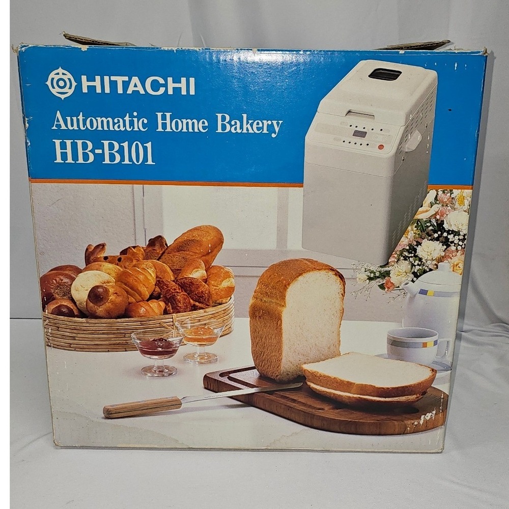 Hitachi HB-B101 Automatic Home Bakery Bread Maker White Made in Japan Vintage